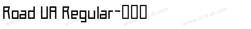 Road UA Regular字体转换